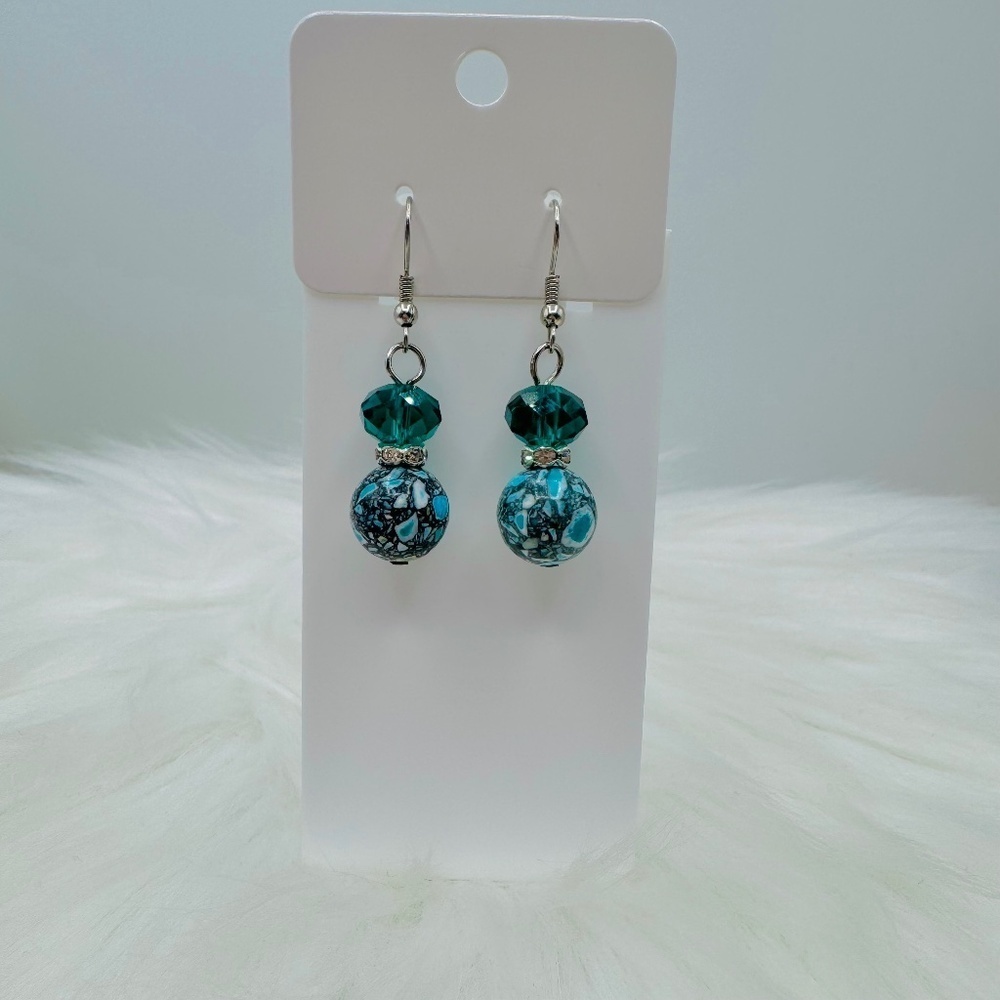 Multicolored Beaded Earrings Style 1